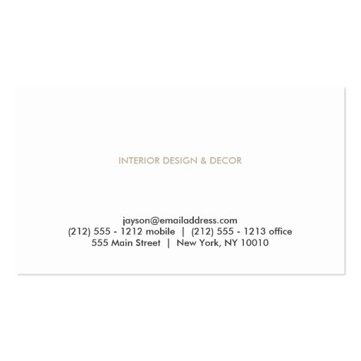 VINTAGE SKELETON KEY LOGO No. 2 Business Card Template (back side)