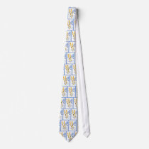 Vintage Ski Art Necktie