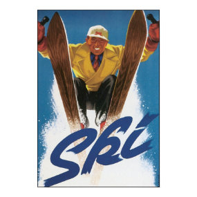Vintage Ski Poster print