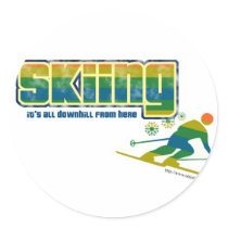 Vintage Ski Style stickers