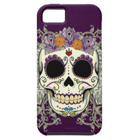 Vintage Skull and Flowers iPhone 5 Case