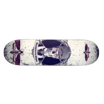 Vintage Skull Art Memento Mori skateboard
