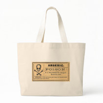 Vintage Skull Crossed Bones Arsenic Poison Label Bag