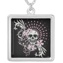 Vintage Skull Personalized Necklace