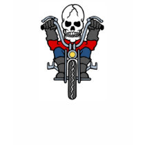 Vintage Skull on Motorcycle Tattoo t-shirts by vintagegiftmall Vintage Skull on Motorcycle Tattoo t-shirts