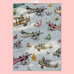 Vintage Sky - Planes and Butterflies cards