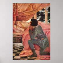 Vintage Sleeping Beauty by Jessie Willcox Smith Posters