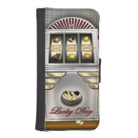 Vintage Slot Machine Phone Wallet
