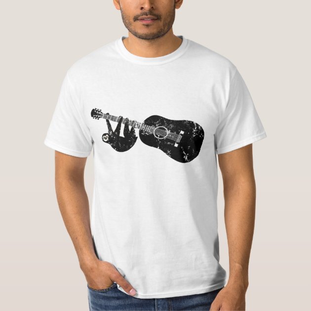 Zazzle new Vintage zealand Guitar Sloth at Tee guitar vintage
