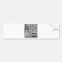 vintage sludge ticket stubby SLUDGEart Bumper Stickers