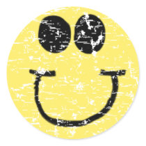 Vintage Smiley Sticker