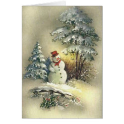 Vintage Snowman Cards