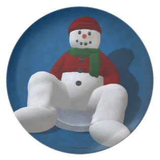 Snowman on Snow Disc
