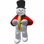 Vintage Snowmen: Cymbalist Cut Out