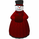 Vintage Snowmen: Lady Cool Acrylic Cut Out