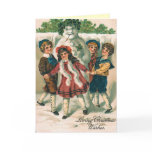 Vintage Snowpeople Christmas Card