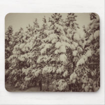 Vintage Snowscape, Conifer, CO Mouse Pad