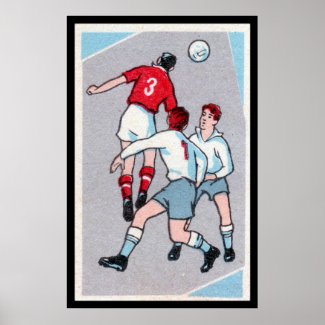 Vintage Soccer Print