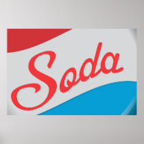 Vintage Soda Bottle Cap Print