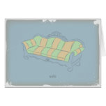 Vintage Sofa Greeting Cards