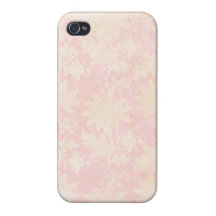 Vintage Soft Pink Florish iPhone 4/4S Cases