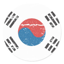 Vintage South Korea Flag stickers