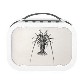 Vintage Spiny Lobster Personalized Template Yubo Lunchbox