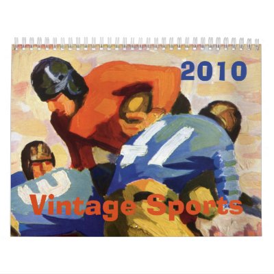 Vintage Sports 2010 Wall Calendars by YesterdayCafe