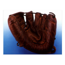 Vintage Sports; Baseball Glove Postcards