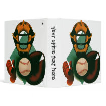 Vintage Sports; Baseball Player, Catcher Vinyl Binders