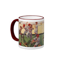 Vintage Sports Baseball Team, Boys in a Food Fight Mug