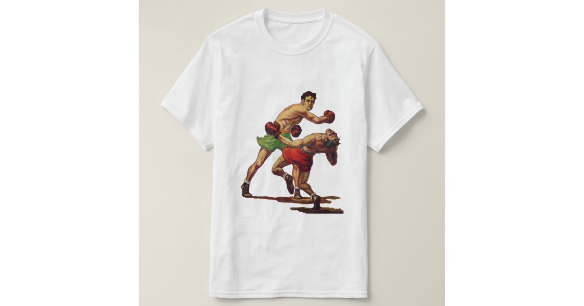 Vintage Sports, Boxers in a Boxing Fight TShirt Zazzle