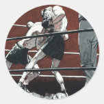 Vintage Sports Boxing, Wrestling in the Ring Stickers