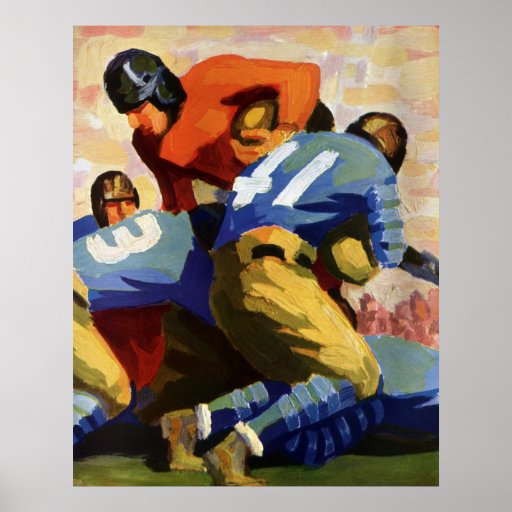 Vintage Football Posters, Vintage Football Prints, Art Prints, & Poster