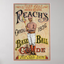 Vintage Sports Reach's Baseball Guide Cover, 1896 Print