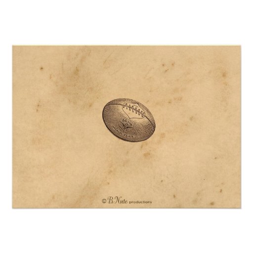 Vintage Sports Ticket Invite - Football Party