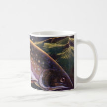 Vintage Sports Trout Fishing; Catch and Release Coffee Mugs