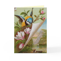 Vintage Spring Birthday Card