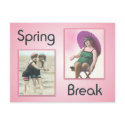 Vintage Spring Break Beach Babes Postcard by Vintage_Gifts Vintage Spring Break Beach Babes Postcard