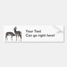 Vintage Springbok Bumper Sticker