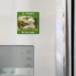 Vintage St. Paddy's By the Lake Fridge Magnet