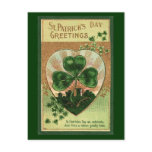 Vintage St Patrick's Day Greetings - Postcard