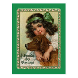 Vintage St Patrick's Day postcard