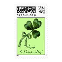 Vintage St. Patrick's Day Shamrock postage
