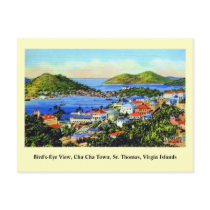 Vintage St. Thomas Virgin Islands Post Card