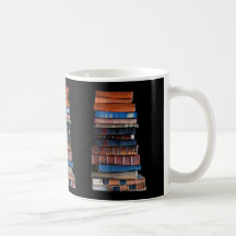VIntage Stack of Old Books Mug
