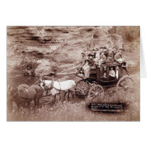 Vintage Stage Coach Greeting Cards