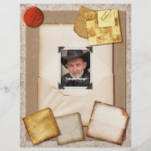 Vintage Stationary YOUR Photo Flyer