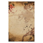 Vintage Stationery with blood stains