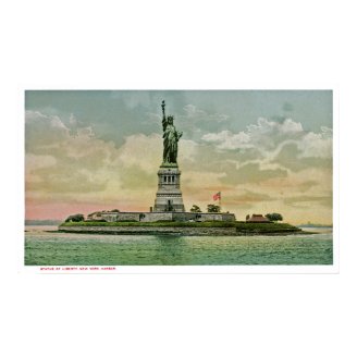 Vintage Statue of Liberty, New York Harbor Posters